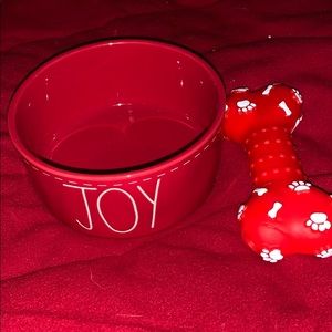 Rae Dunn Christmas pet bowl